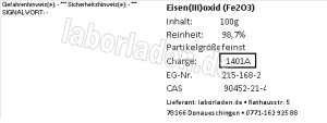 Eisenoxid schwarz, feinst (Eisen(II,III)-oxid, Fe3O4)