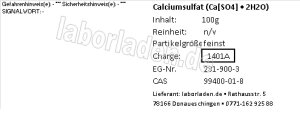 Calciumsulfat feinst (Ca[SO4] * 2H2O)