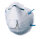 Respirator mask FFP2 with valve (FFP2 / P2, EN149:2001) - available for immediate delivery!